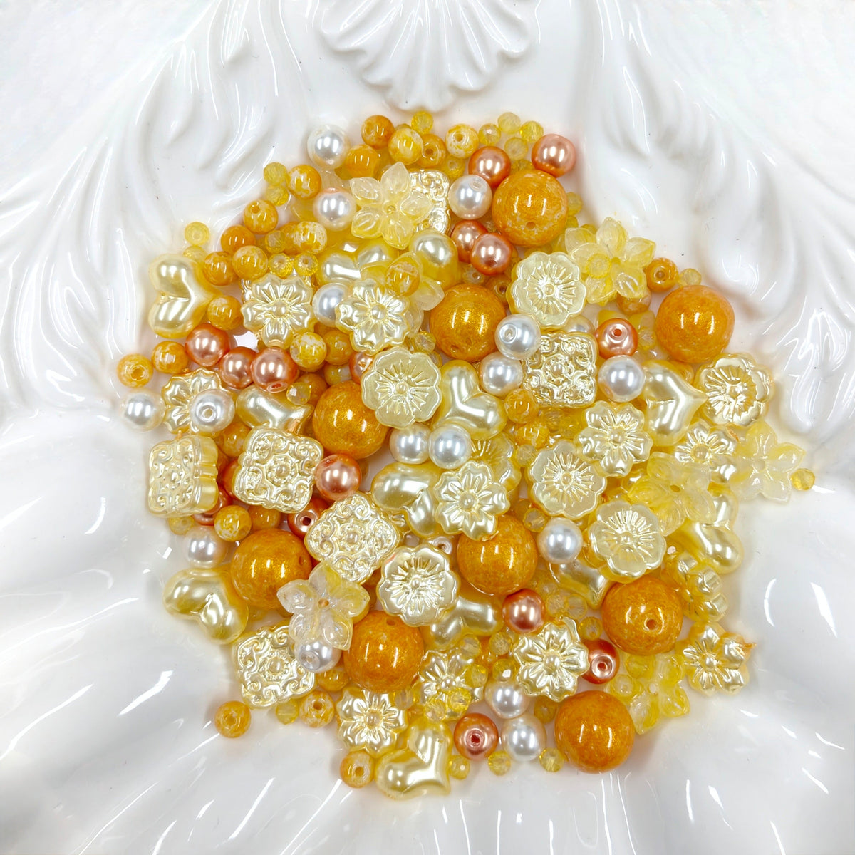 ✨【NEW】Autumn Honey|Golden Fall Mixed Glass Beads for DIY Bracelet Jewelry Making