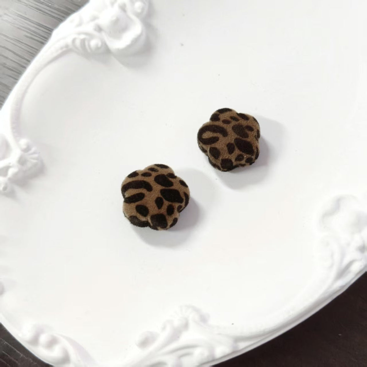 ✨【NEW】Wild Velvet|Leopard‑Print Flocked Beads For DIY Jewelry Making