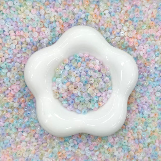 ✨【NEW】Macaron Jade UFO | 4x2.5mm Pastel Flat Disc Glass Beads for DIY Jewelry Making
