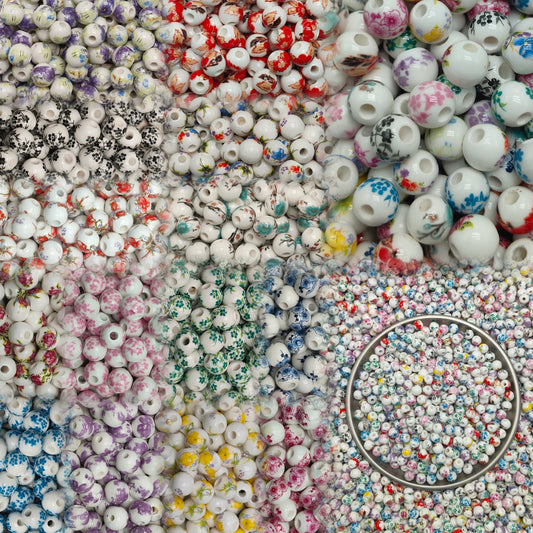 【NEW】Pastel Garden Ceramic Beads