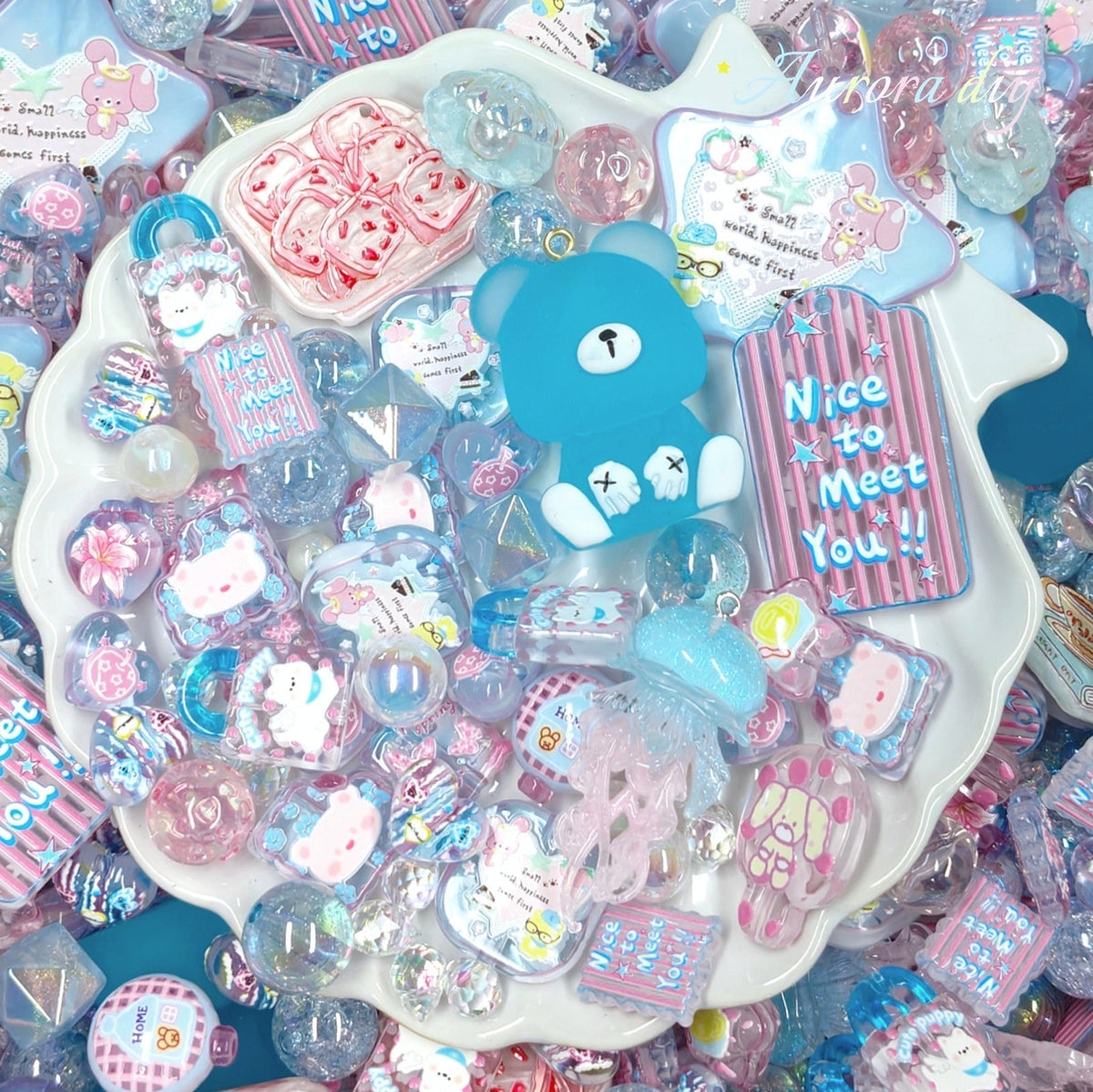 Candy Bub | Mixed Acrylic Charms & Beads for DIY Handmade Jewelry Crafts