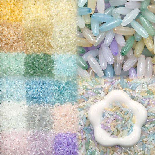 ✨【NEW】Jelly Shuttle | Elongated Glass Beads for DIY Bracelet Necklace Jewelry Making