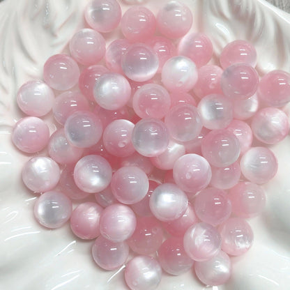✨【NEW】16mm Top‑Hole Cat‑Eye Resin Beads For DIY Bracelet Necklace Jewelry Making