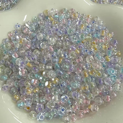 ✨【NEW】Color-changing color-lined Donut |3mm Glass Beads for DIY Jewelry Making