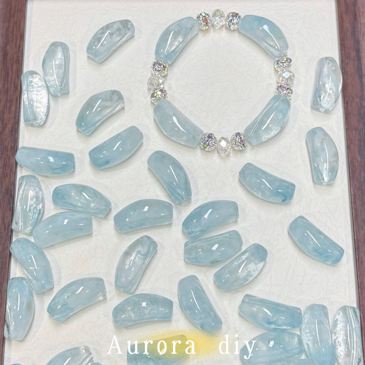 [NEW]Glass-Multicolor Curved Tube Glass Beads For DIY Bracelet Necklace Jewelry Making Craft Supplies