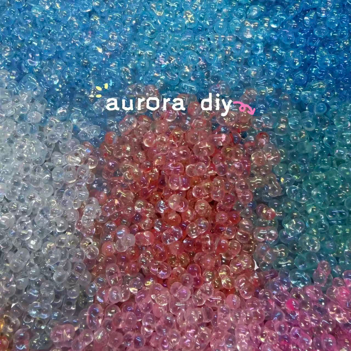 [NEW]Aurora Peanut Glass Beads For DIY Bracelet Jewelry Making