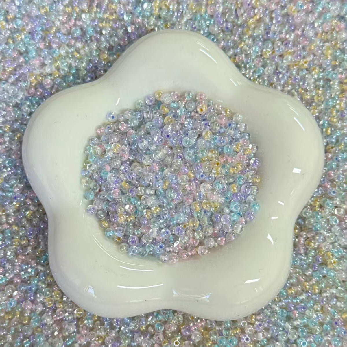 ✨【NEW】Color-changing color-lined Donut |3mm Glass Beads for DIY Jewelry Making