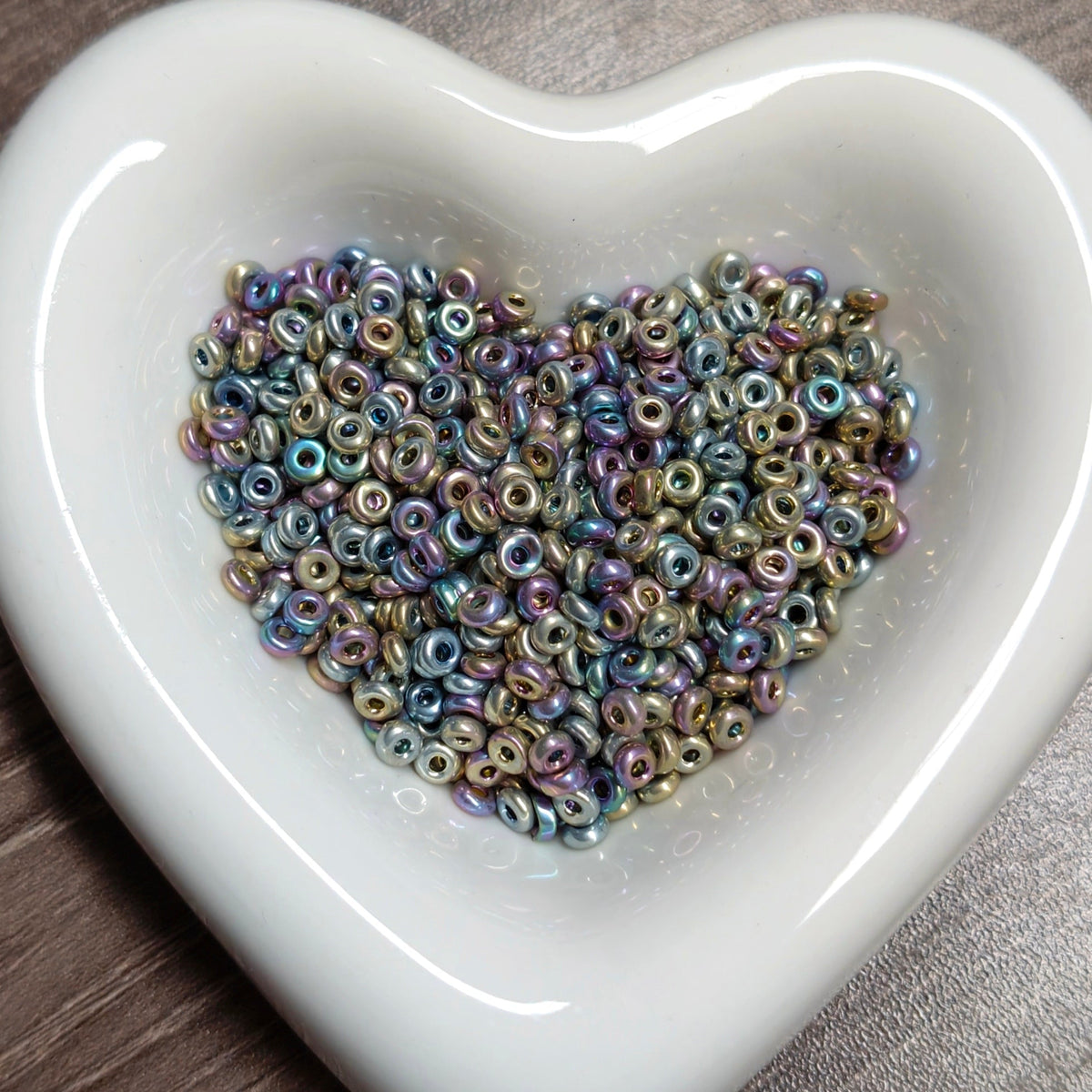 ✨［NEW］Metallic Donut｜donut‑shaped metallic glass spacer beads for DIY jewelry making