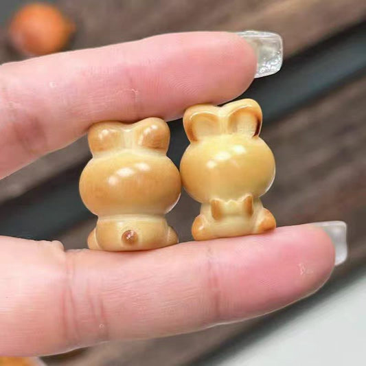 ✨【NEW】Tagua Nut Assorted Hand Carved Charms, Natural Vegetable Seed Beads for DIY Jewelry Making