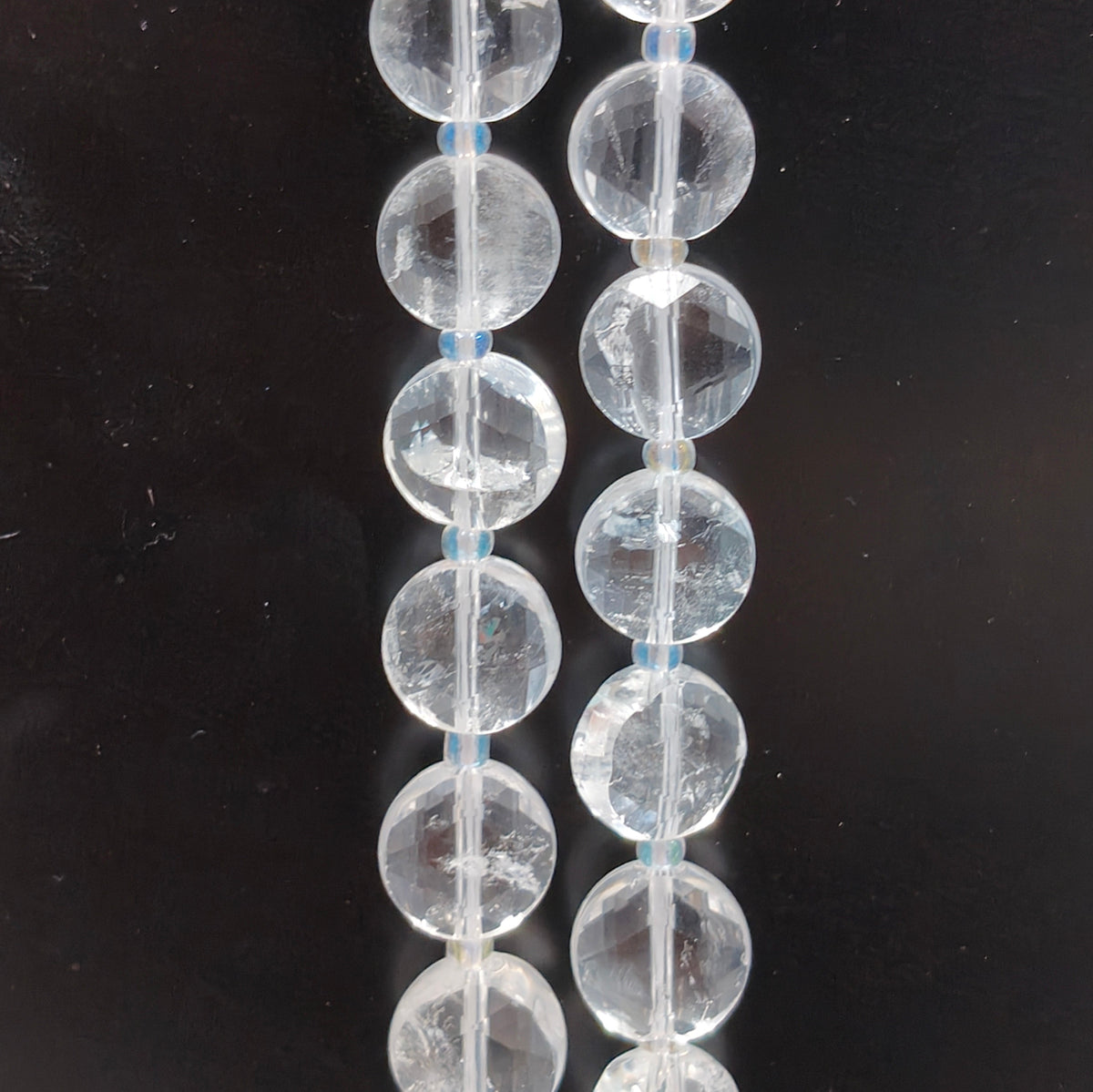 ✨【NEW】10mm Coin Faceted Natural Crystal & Stone Beads For DIY Bracelet Necklace Earring Crafts