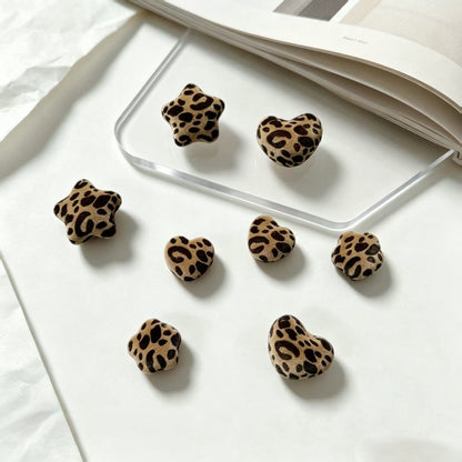 ✨【NEW】Wild Velvet｜Leopard‑Print Flocked Beads For DIY Jewelry Making