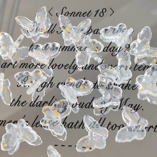 ✨【NEW】Glimmer Butterfly | Mixed Color Glass Butterfly Beads for DIY Jewelry Making