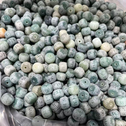 B-Engraved 6 words Bodhi beads