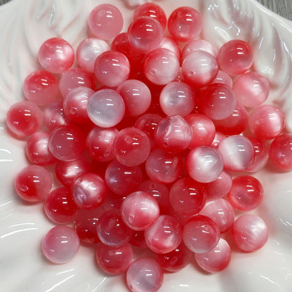 ✨【NEW】16mm Top‑Hole Cat‑Eye Resin Beads For DIY Bracelet Necklace Jewelry Making