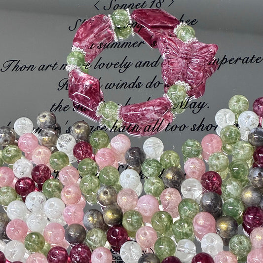 ✨【NEW】10mm Aurora Marble Orb｜Glass Beads for DIY Jewelry Making