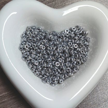 ✨［NEW］Metallic Donut｜donut‑shaped metallic glass spacer beads for DIY jewelry making