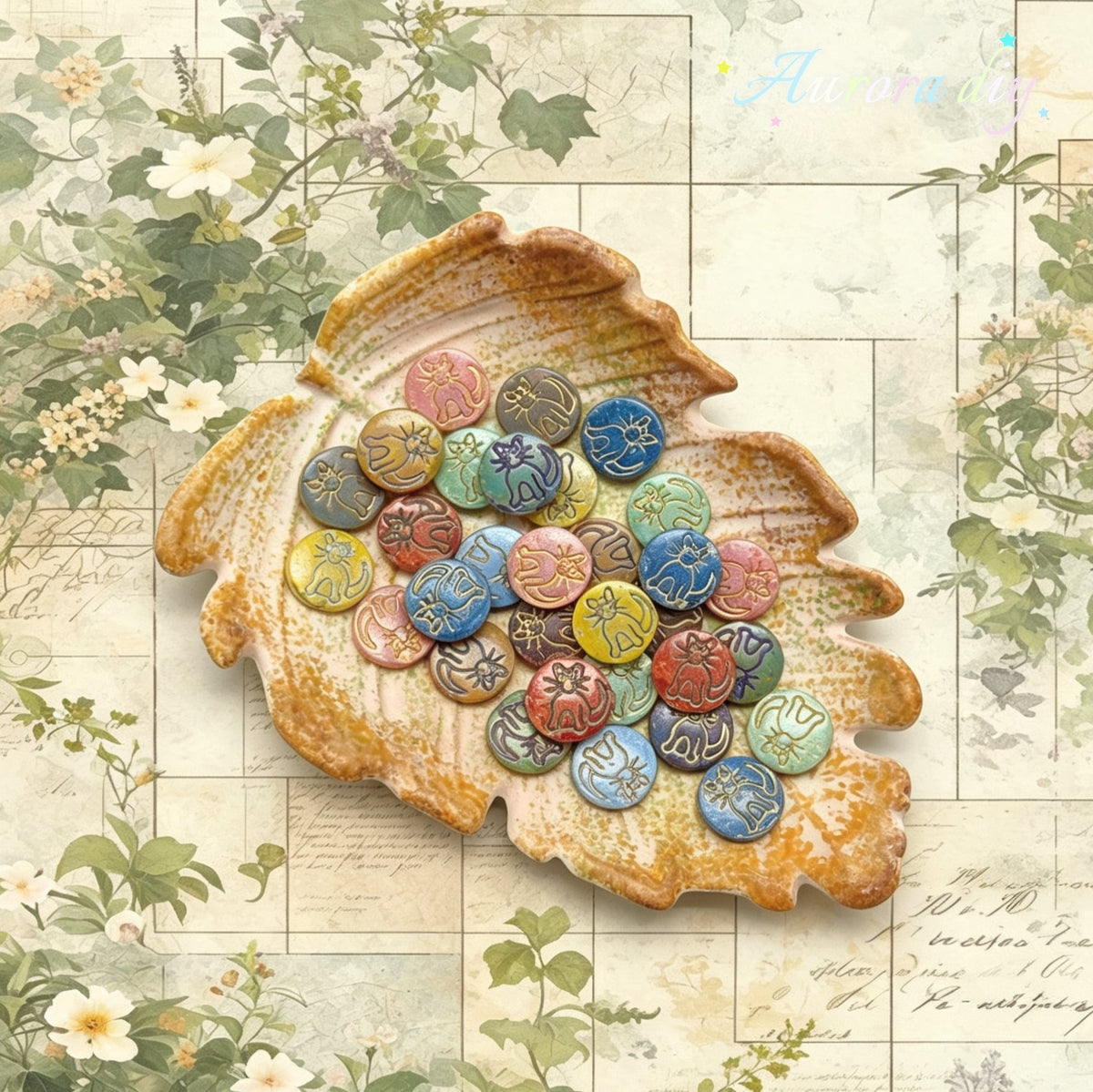 [NEW] Vintage Gold Inlay Czech Glass Beads