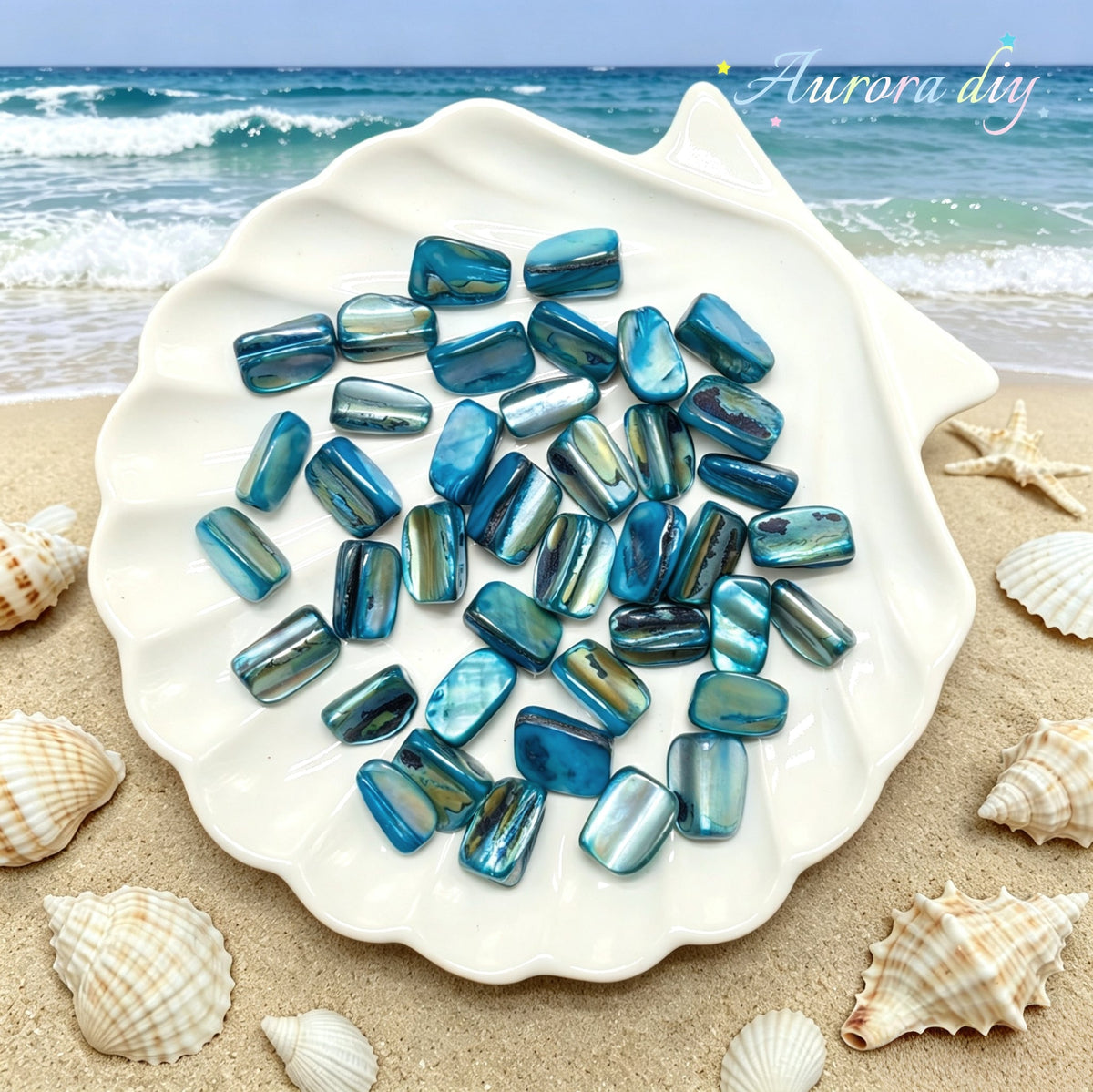✨【NEW】Iris Iridescent Mixed-Shape Mother-of-Pearl Shell Bulk DIY Craft Beads