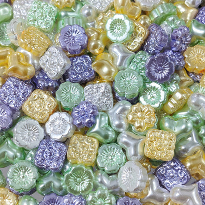 ✨【NEW】Pastel Pearl Garden | Mixed Imitation Pearl Glass Bead Set for DIY Jewelry Making