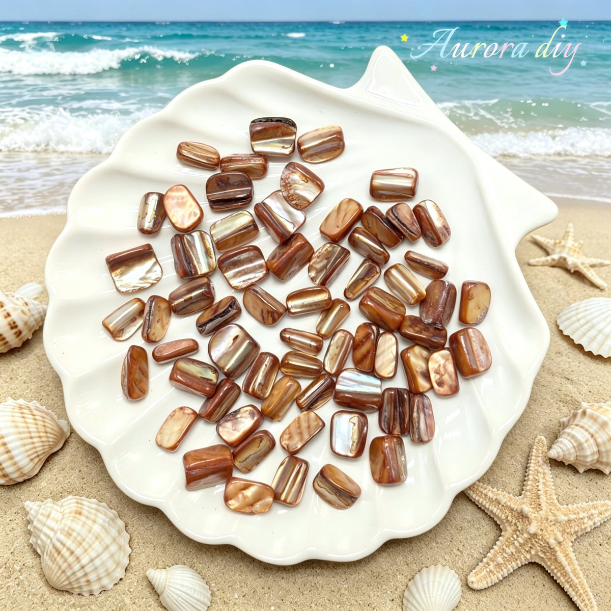 ✨【NEW】Iris Iridescent Mixed-Shape Mother-of-Pearl Shell Bulk DIY Craft Beads