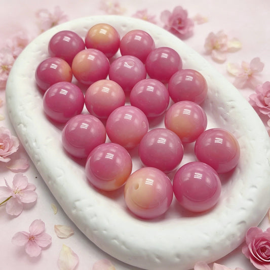 [NEW] Large 19-20.5mm Gradient Round Bodhi | Smooth Glossy Bodhi Beads for DIY Handmade Jewelry