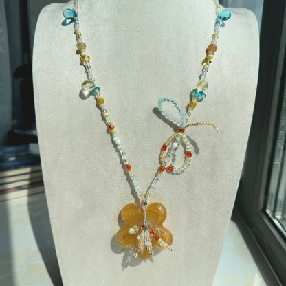 ✨【NEW】Nepal Bloom | Vintage Lampwork Glass Flower Beads For DIY Bracelet Necklace Earring Crafts