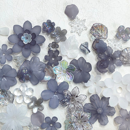 Petal Spectrum | Mixed Acrylic Flower Petal Charms For DIY Jewelry Making