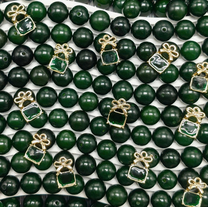 N-Mixed Natural Bodhi Beads Set | Carved & Charms Decor Style