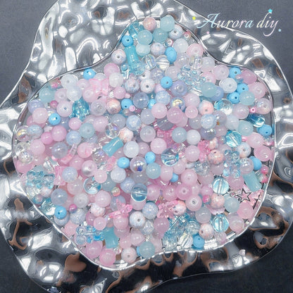 【NEW|B5G1】Aesthetic Mixed Glass Beads Collection | Buy 5 Packs Get 1 Free, 250g Per Pack, New Colors Updated Regularly