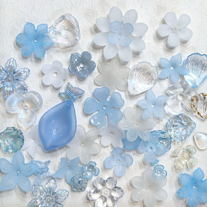 Petal Spectrum | Mixed Acrylic Flower Petal Charms For DIY Jewelry Making
